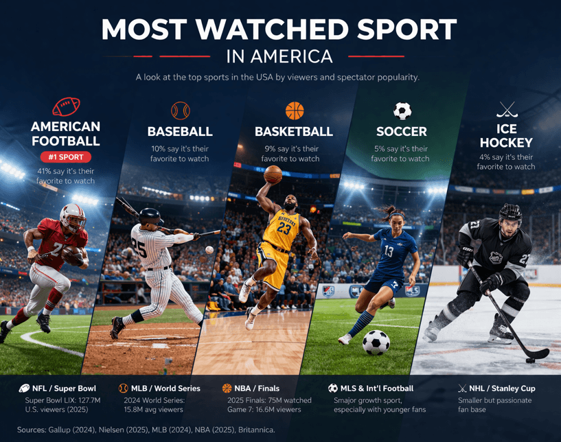 Most Watched Sport in America: Top Sports in the USA by Viewers